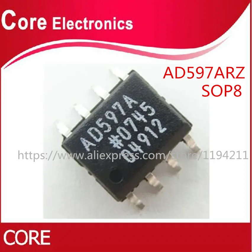 10 шт./лот AD597ARZ AD597AR AD597 SOP8 IC new | Электронные компоненты и принадлежности