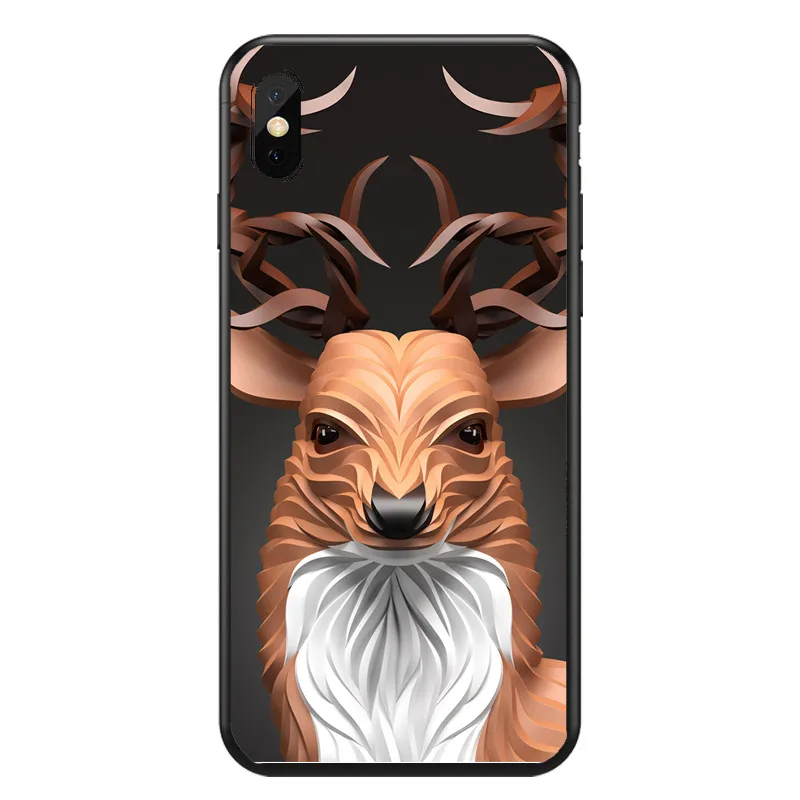 Роскошный чехол для телефона Alivio iphone 8 7 6 5 4 Plus X Tampa Lobo мультяшный 3D животное мягкий