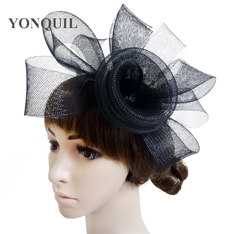 

Gorgeous Women Rose Hair Fascinators Headwear Wedding Loop Hats For Kentucky Derby Headdress On Hair Combs Bridal Accessories