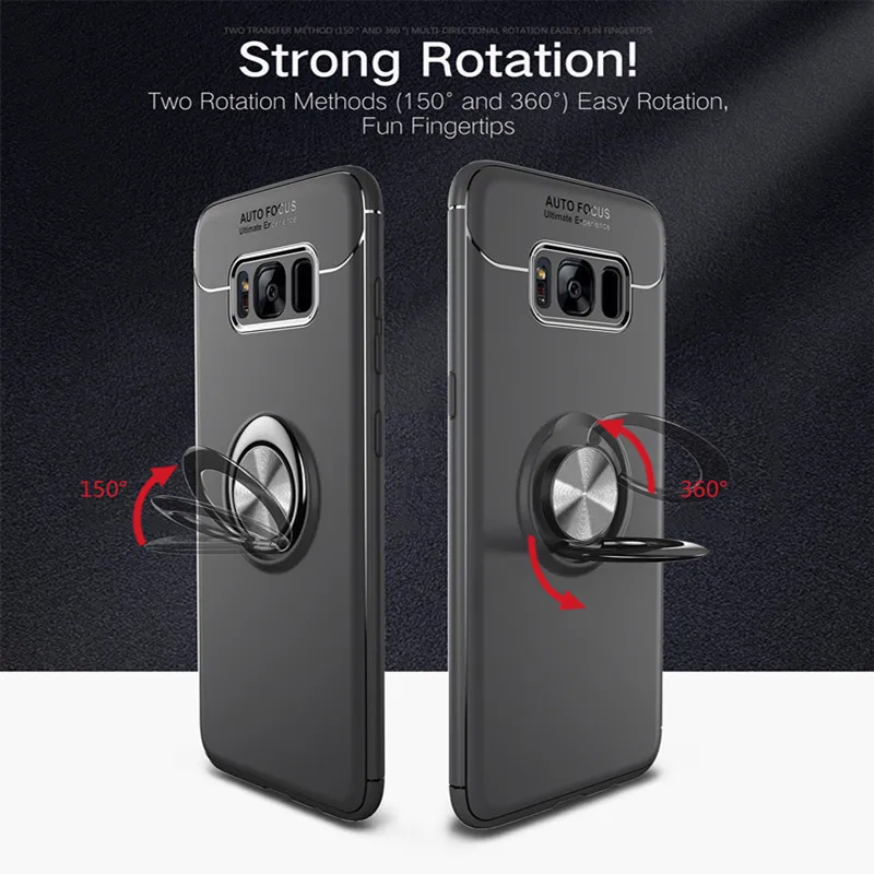 Роскошный автомобильный держатель-кольцо NOTOW для Samsung galaxy S8/S8Plus с поворотом на 360