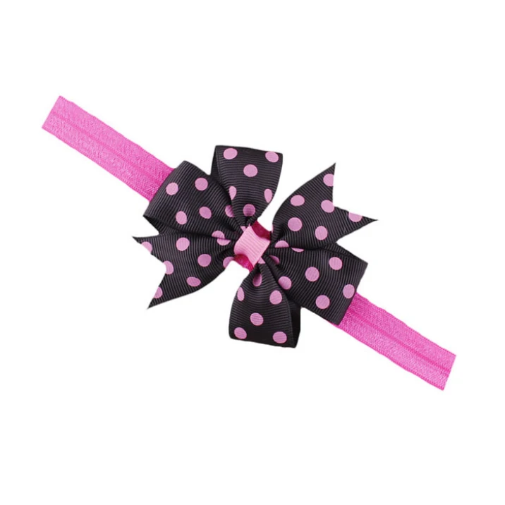 Best Deal Lovely Sweet Children's Elastic Force Hair Band Princess Baby Girl Round Dot Bowknot Hairband 1pcs | Детская одежда и
