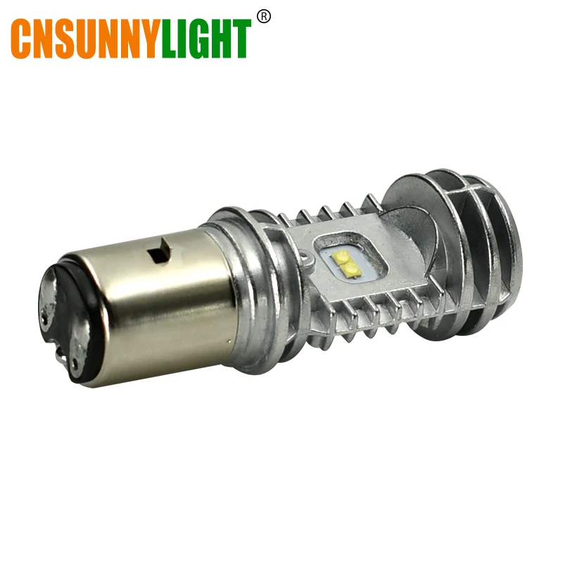CNSUNNYLIGHT H4 P43t HS1 светодиодный BA20D H6 мотоциклетная фара 1080Lm H/L лампа аксессуары для скутера мото DRL фары для Suzuki