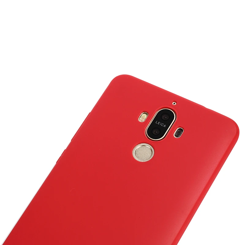 Матовый простой мягкий чехол для телефона Huawei Mate 9 защитный высококачественный