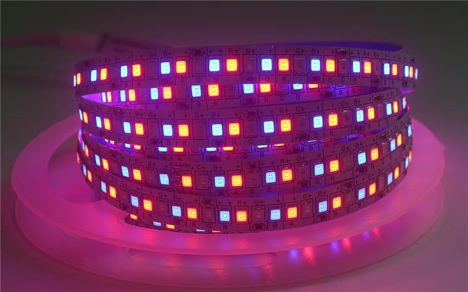 5 м Светодиодная лента-светильник 2835 SMD 240 светодиодный s/m 234 светодиодный s/M 24 в 12 В водонепроницаемый IP30 IP65 Гибкая теплая белая RGB Гибкая полоса Tamp
