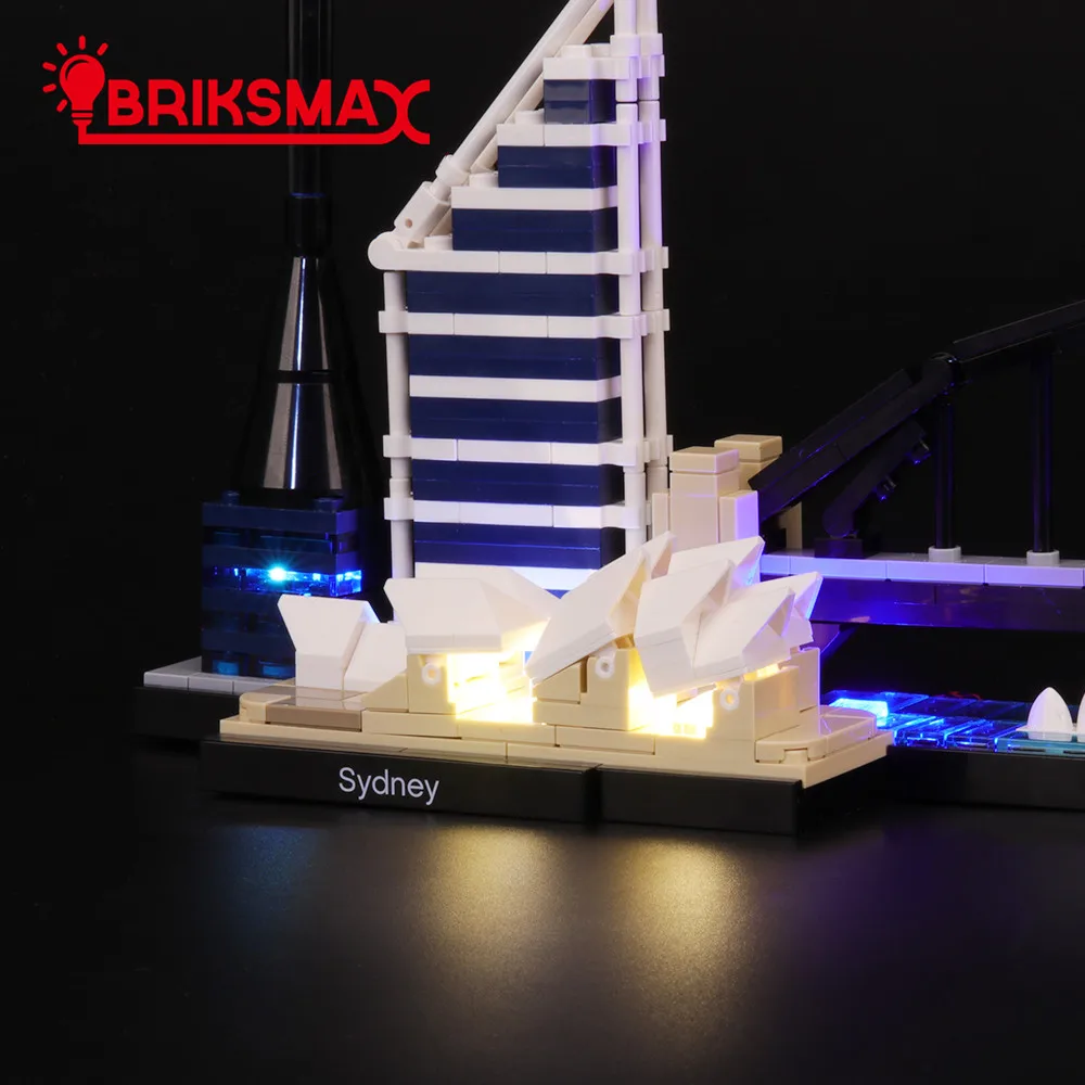 Комплект для светодиодсветильник Ки BriksMax 21032 архитектуры Сидней (модель в