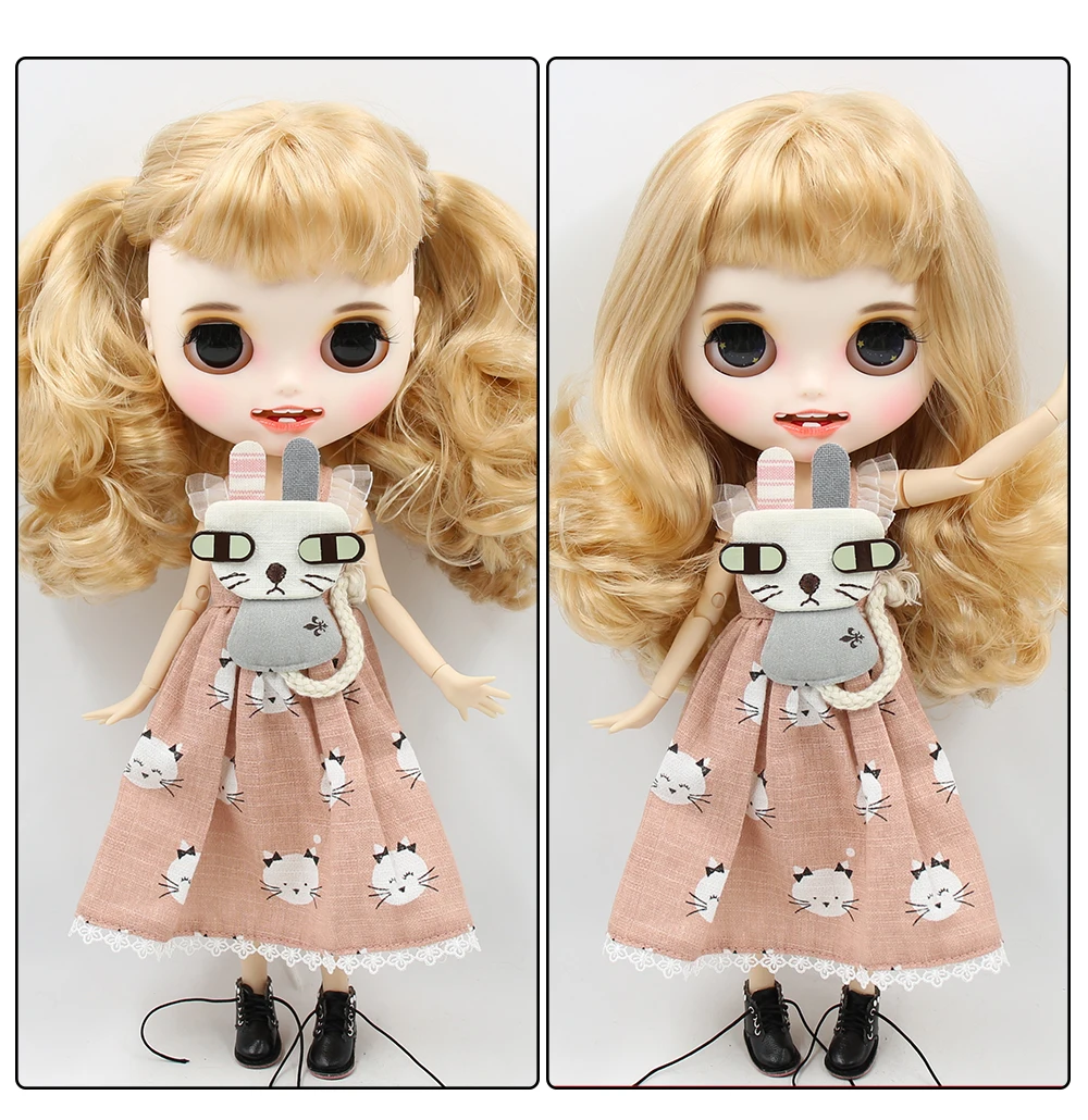 ICY factory шарнирная кукла blyth toy индивидуальные лица 30 см пользовательские куклы белая кожа сустава тела матовое лицо с зубами брови