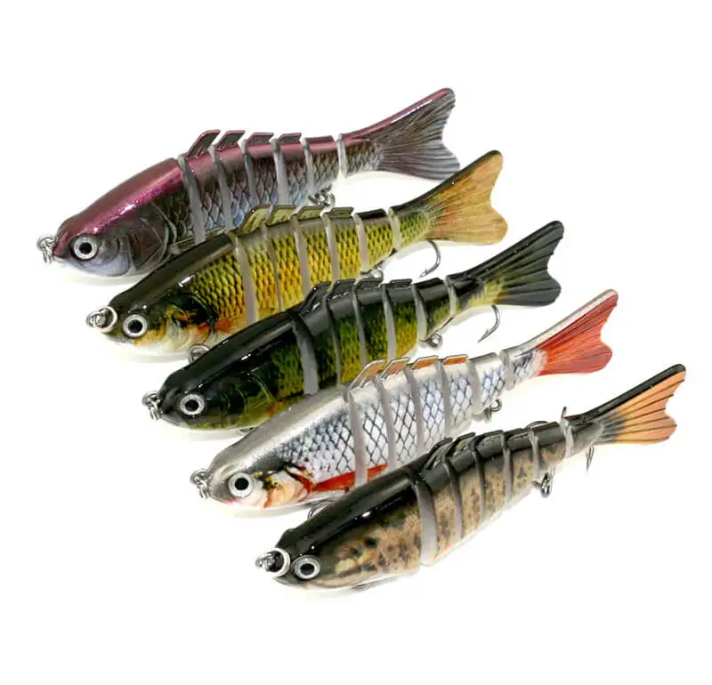 

5pcs 15.4cm/10g Jointed Fishing Lure Baits Minnow Crankbaits Swimbait Fresh Salt Water Fish Tackle Baits Topwater Swimming Lures
