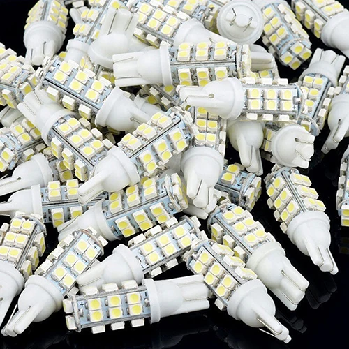 10 шт. белый цвет 28 SMD светодиодный светильник на танкетке лампа 12В для автомобиля