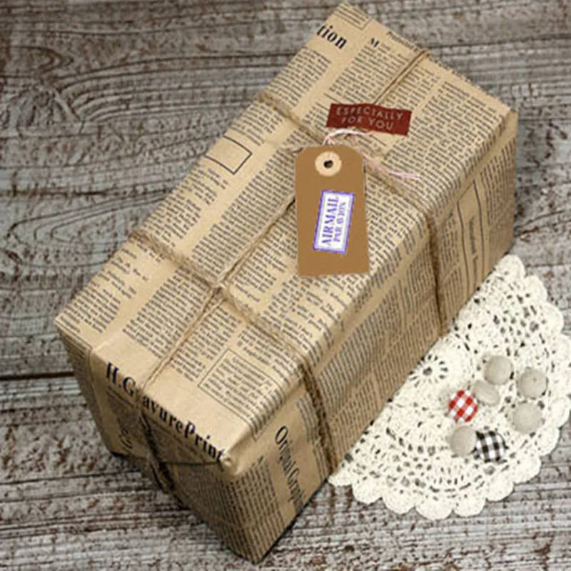 10 шт./лот крафт бумага для упаковки цветов оберточная подарков упаковочные