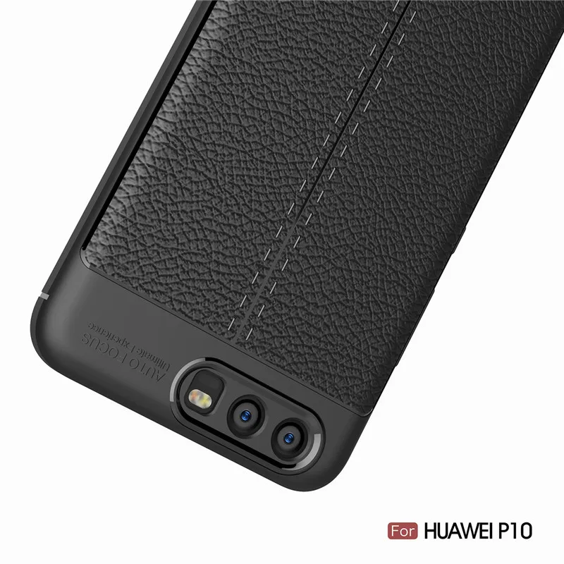 ZEALLION для Huawei P8 P9 P10 Lite Mate 9 10 личи зернистый ТПУ Мягкий Силиконовый противоударный