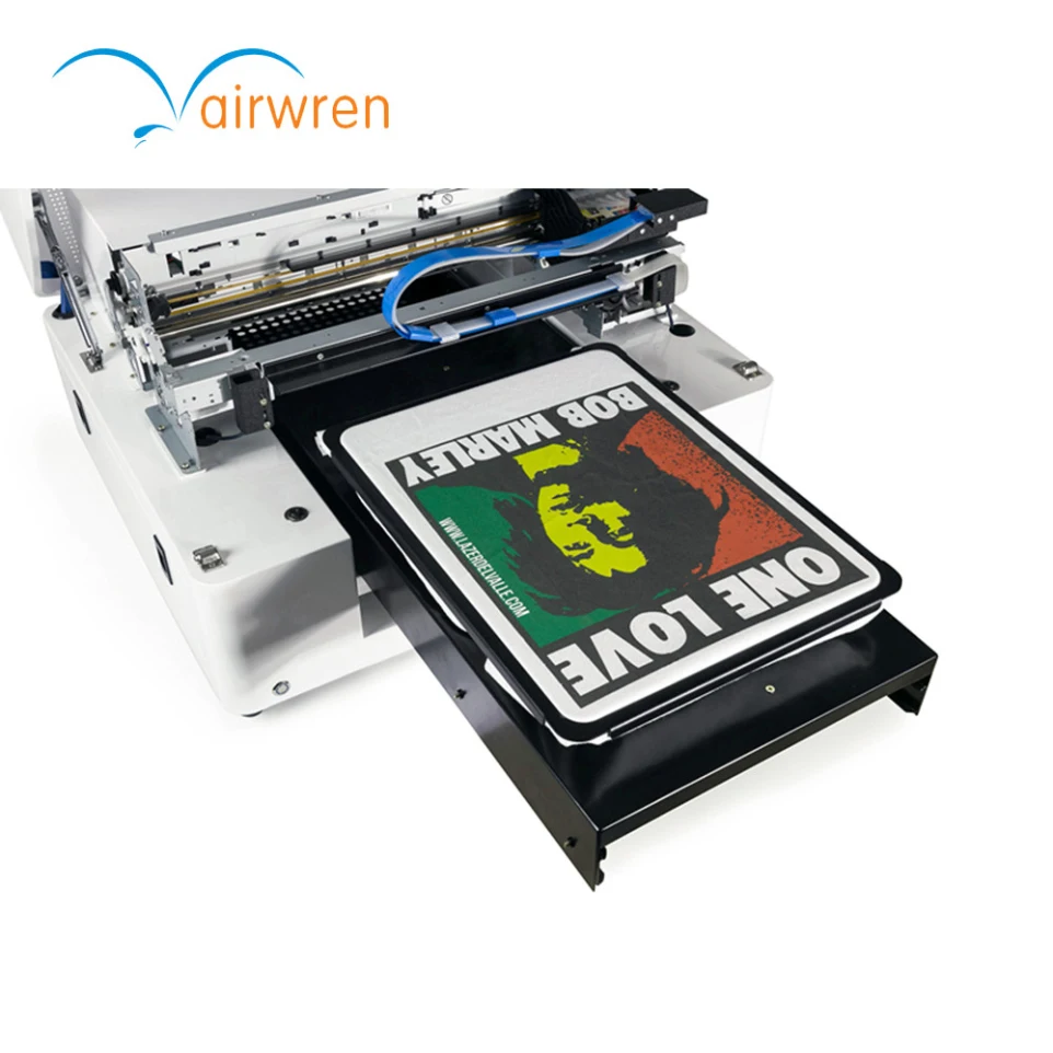 Plate Type Flatbed Printer and Digital Fabric Textile Printing Machine A3 Size DTG T-shirt Printer