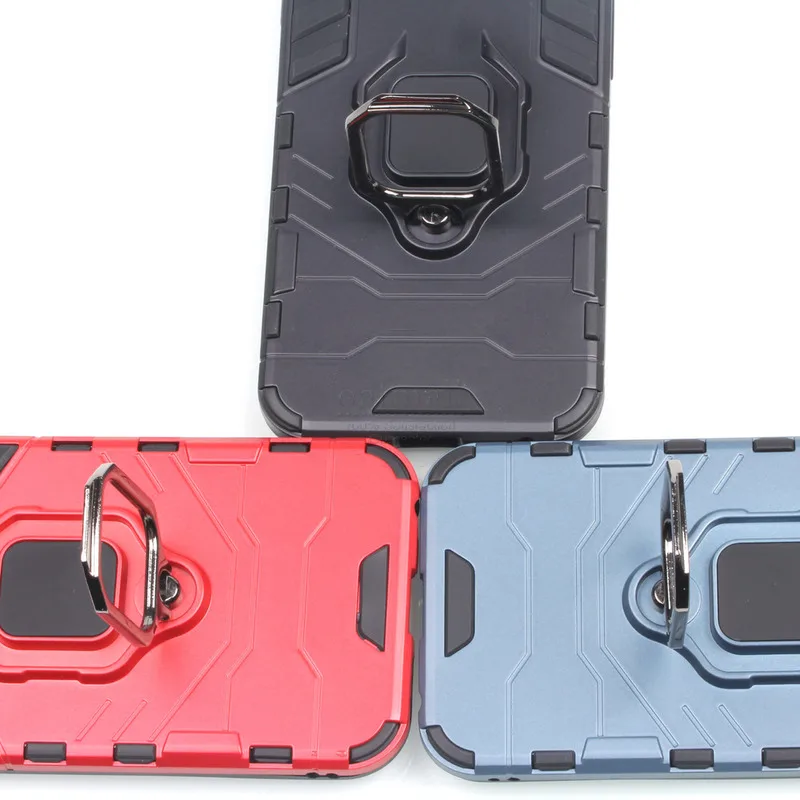 New Dual Layer Phone Cover For Samsung A2 CORE Case Tough Hybrid Armor Metal Finger Ring Stand Car Holder Magnetic Suction | Мобильные