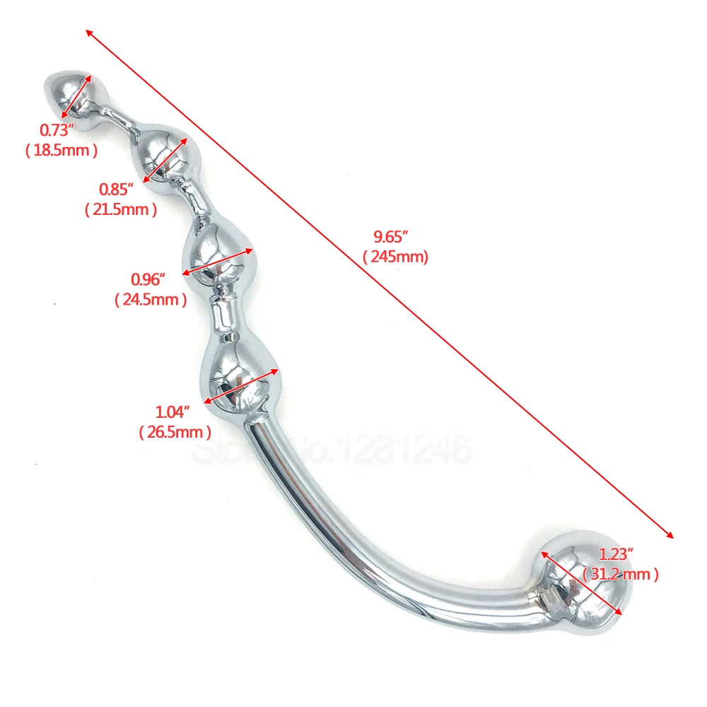 316L Stainless Steel G Spot Wand Massage Stick Heavy Anus Bead P-Spot Stimulator Plug Dildo Chastity Anal Sex Toy For Women Men | Красота и