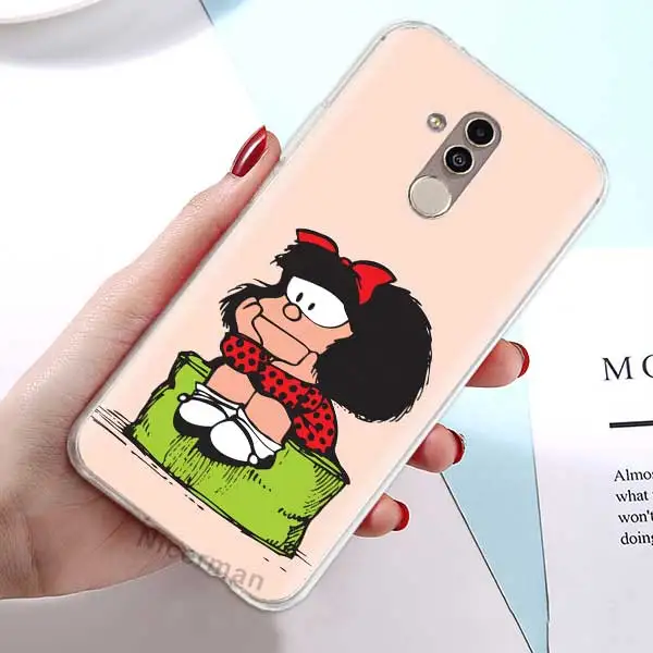 13 Силиконовый чехол из ТПУ для huawei mate 30 5G 10 20 Lite P30 P20 Pro Чехол Mafalda мультяшный мягкий прозрачный чехол - Цвет: 13