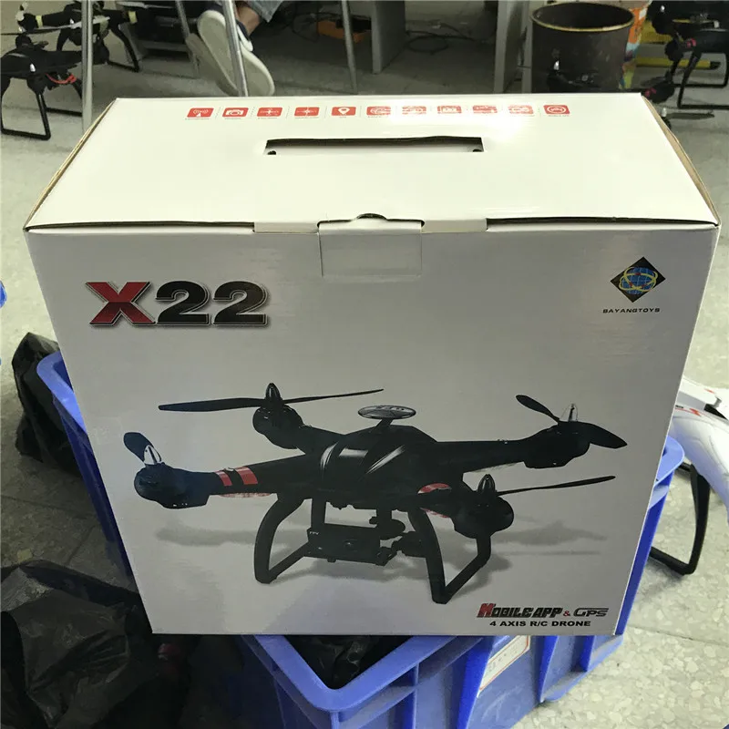 Двойной GPS Радиоуправляемый Дрон Bayang X22 бесщеточный двигатель 1080P FPV HD 3D карданный