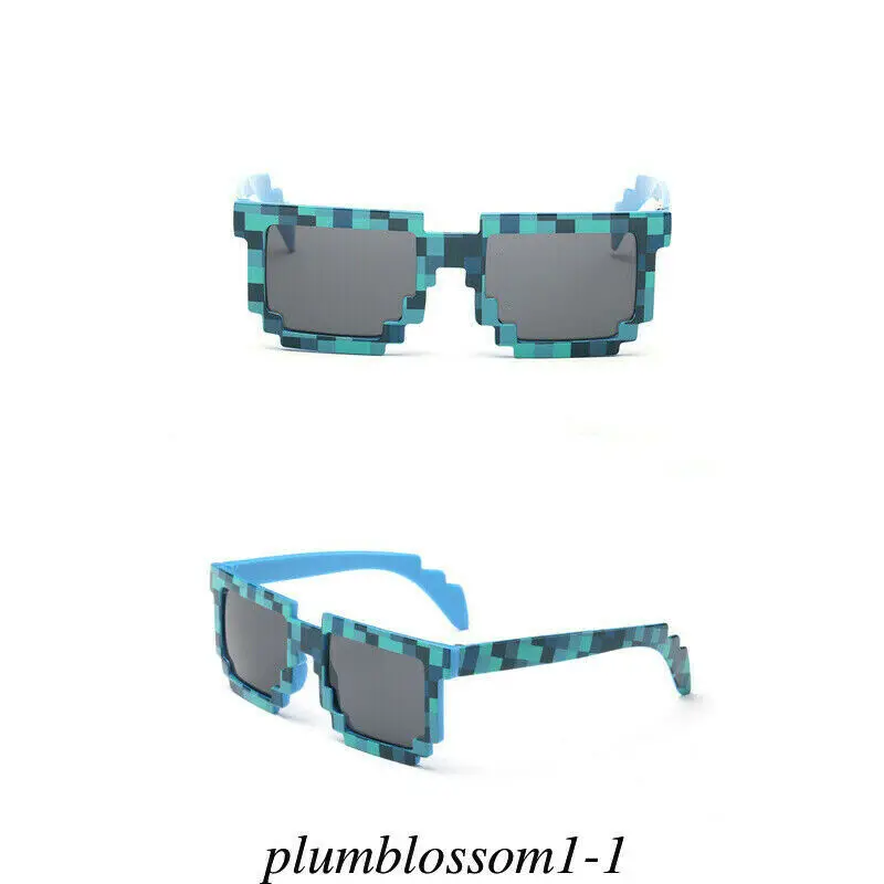 Children's Sunglasses Fashion Plaid Glasses UV400 Safety Mosaic Square Practical Jokes Protection Outdoor Kids Girls Boys Shades | Игрушки