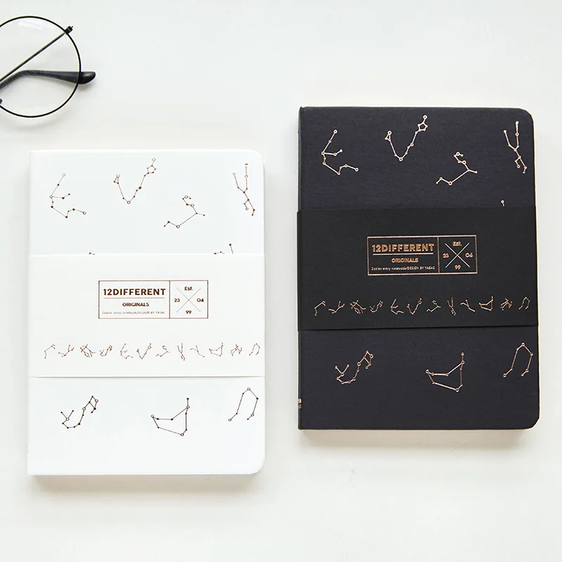 

"Constellation" Hard Cover Beautiful Blank Sketchbook Journal Freenote Diary Study Notebook Stationery Gift