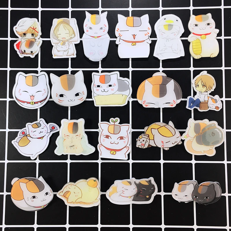 Аниме Natsume Yuujinchou Косплей акриловые значки сенсей брошь с кошкой булавка рюкзак