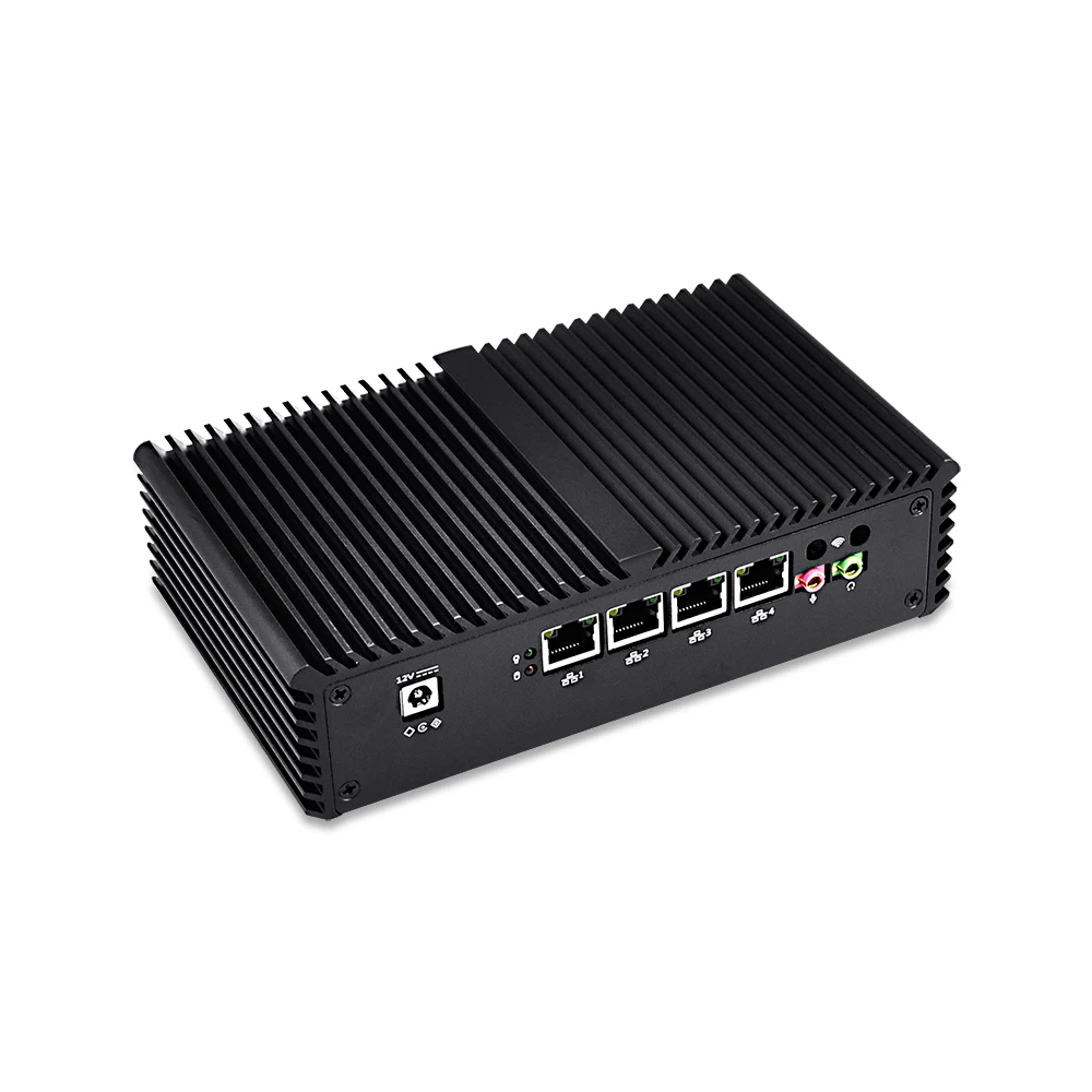 Qotom Мини ПК Core i3 i5 i7 сервер 4 Intel Nics AES-NI linux Ubuntu pfsense шлюз брандмауэр маршрутизатор x86