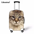 Coloranimal с принтом с изображением котенка; Чемодан защитная крышка, аксессуары для путешествий, чемодан на колесах стрейч пыль дождевик для 18-30 дюймов