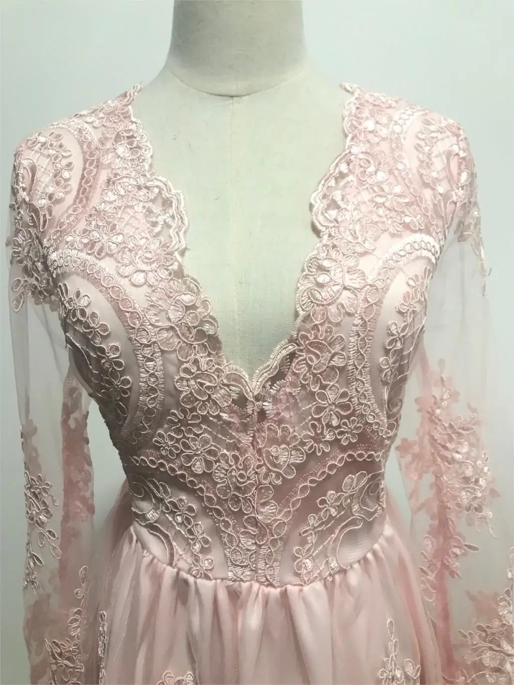 ZTVitality Women Dresses 2018 Hot Sale Pink Embroidery Fashion Dress Elegant Party A-Line Full Sleeve Mesh Sexy | Женская одежда