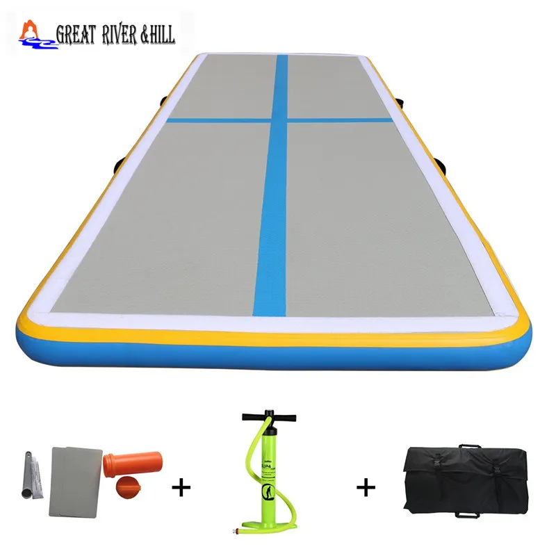 

3mx1mx0.1m inflatable air floor gymnastics mat free pump