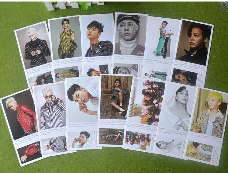 Kpop Big Bang G-Dragon GD Kwon Ji-yong Fanart открытка почтовые карты наклейка Artbook подарок реквизит