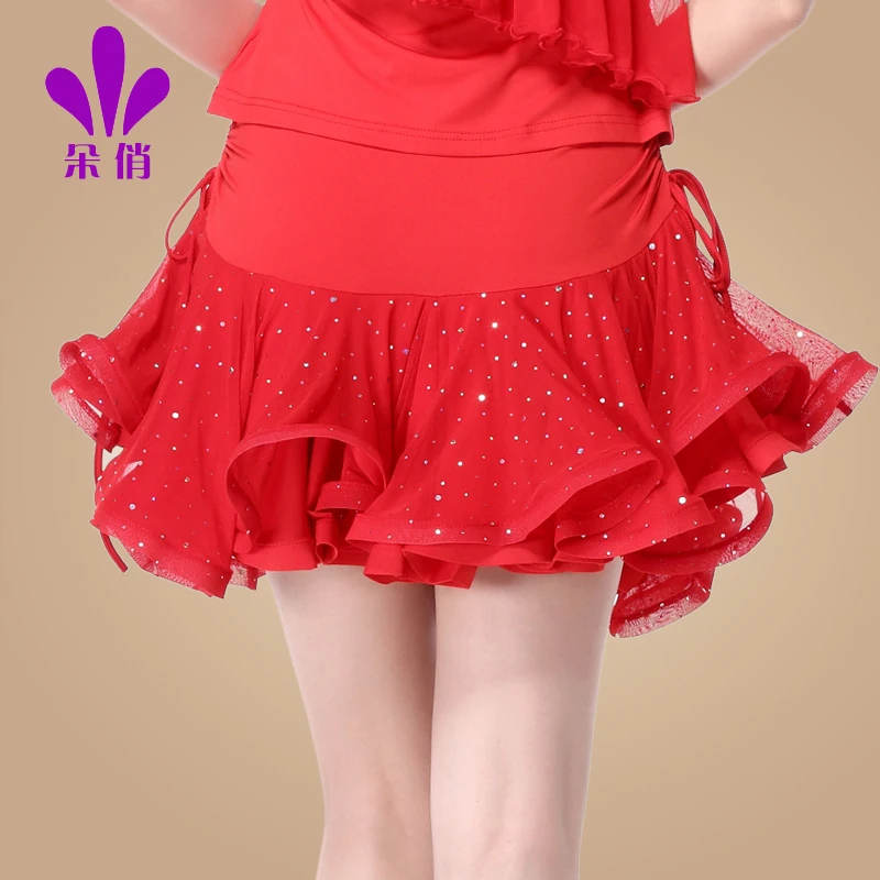 Женская квадратная танцевальная юбка женская одежда для румбы Женский