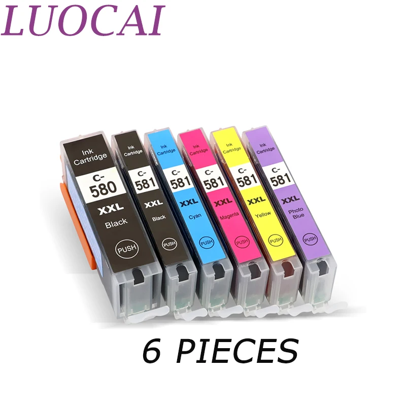 Совместимый чернильный картридж LuoCai для Canon Pixma TR7550 TR8550 TS6150 TS6151 TS8150 TS8151 TS8152 TS9150 TS9155