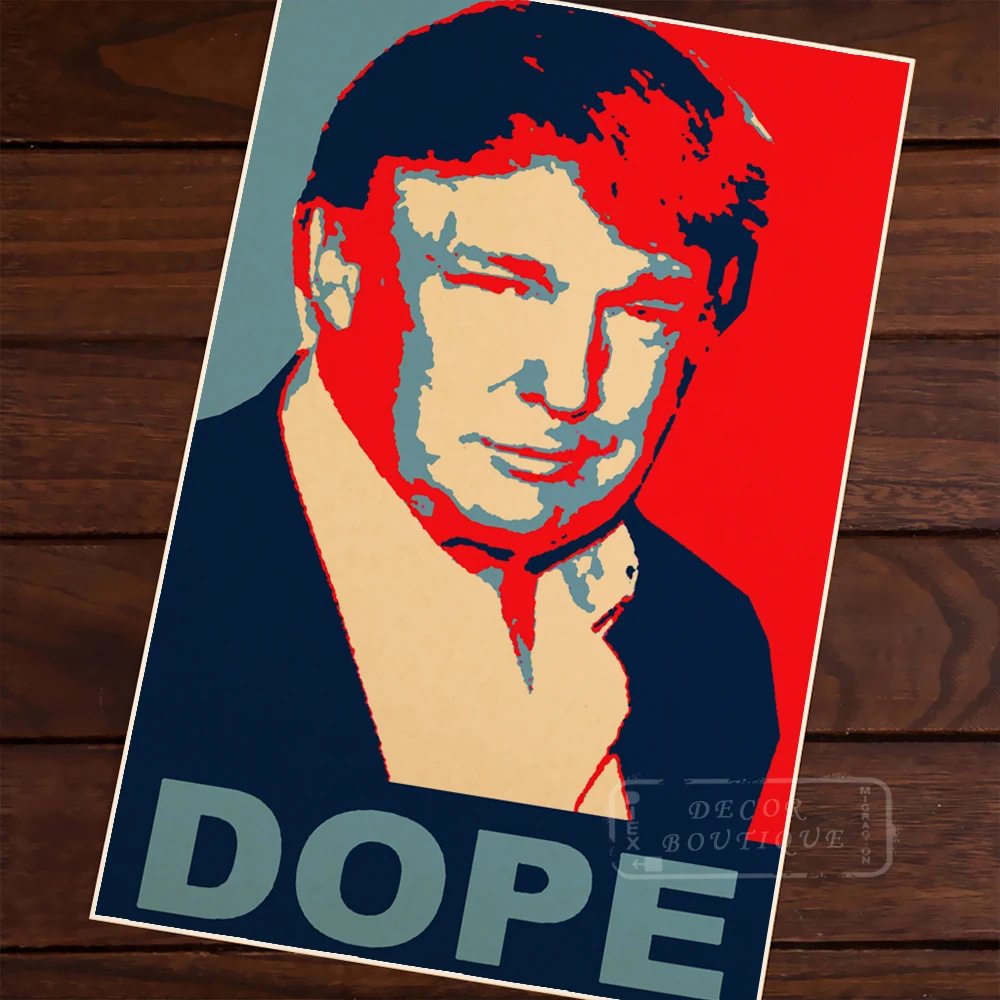 Наклейки на стену Дональд Трамп в стиле ретро|wall sticker|decorative posterposters posters |
