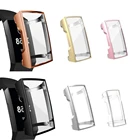 Силиконовый чехол для Fitbit Charge 3 Band, защитная рамка из ТПУ для Fit bit Charge 3, Сменные аксессуары