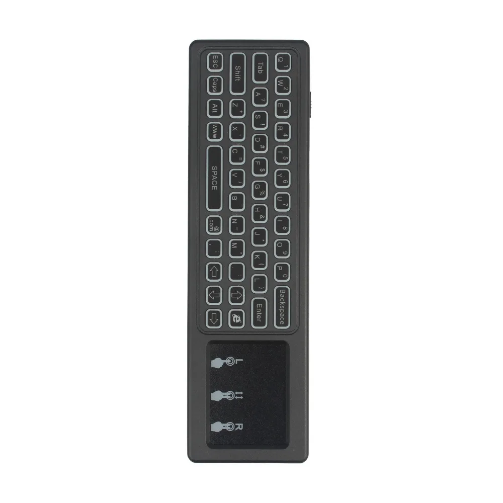 2 4G беспроводная Fly Air Mouse Мини-Клавиатура T6 Plus 7 видов цветов mx3 подсветка сенсорная