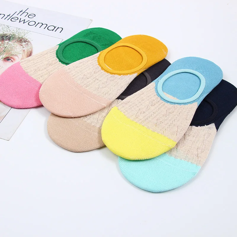 12 пар/упак. новые цветные женские носки-башмачки невидимые носки Повседневные