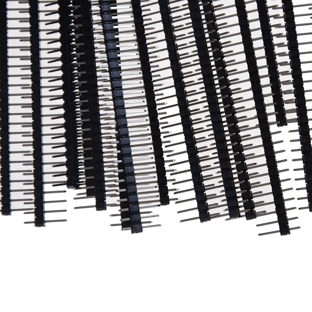20X Single Male Elektronik Pin Header For Arduin 1x40 Row 2.54 Breakable 40 Pins Connector Strip Board Module Electronic Part |
