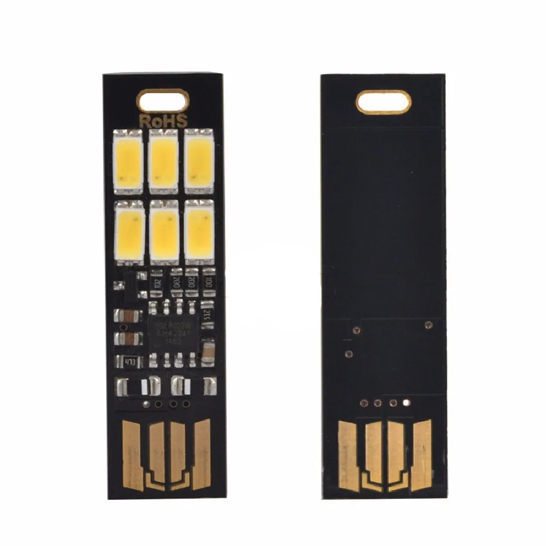 Полезная Ночная лампа Мини карманная карта USB мощность 6 LED брелок ночные огни