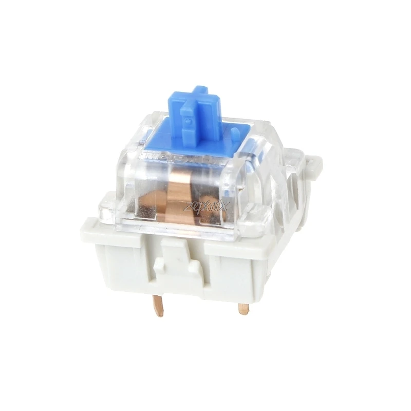 

10Pcs 3 Pin Mechanical Keyboard Switch Blue Replacement For Gateron Cherry MX Drop ship