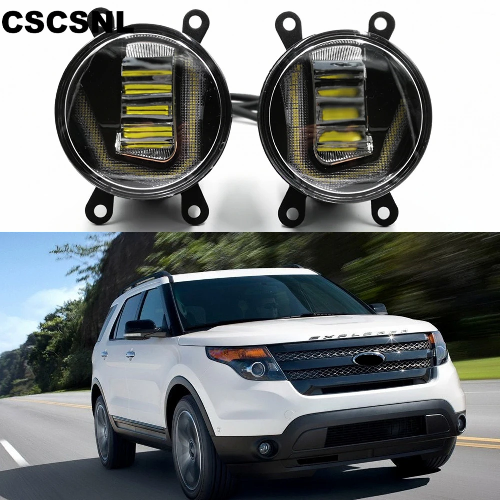 Светодиодсветодиодный лампа 3 в 1 для Ford Explorer 2011 2012 2013 2014 DRL дневные ходовые огни