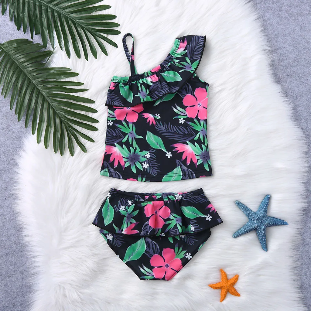 MUQGEW/летний детский купальный костюм для маленьких девочек жилет с оборками и