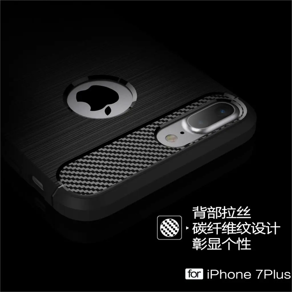 Чехол Youthsay для Apple iPhone 7 мягкий чехол из ТПУ и углеродного волокна телефона 4 7"|case