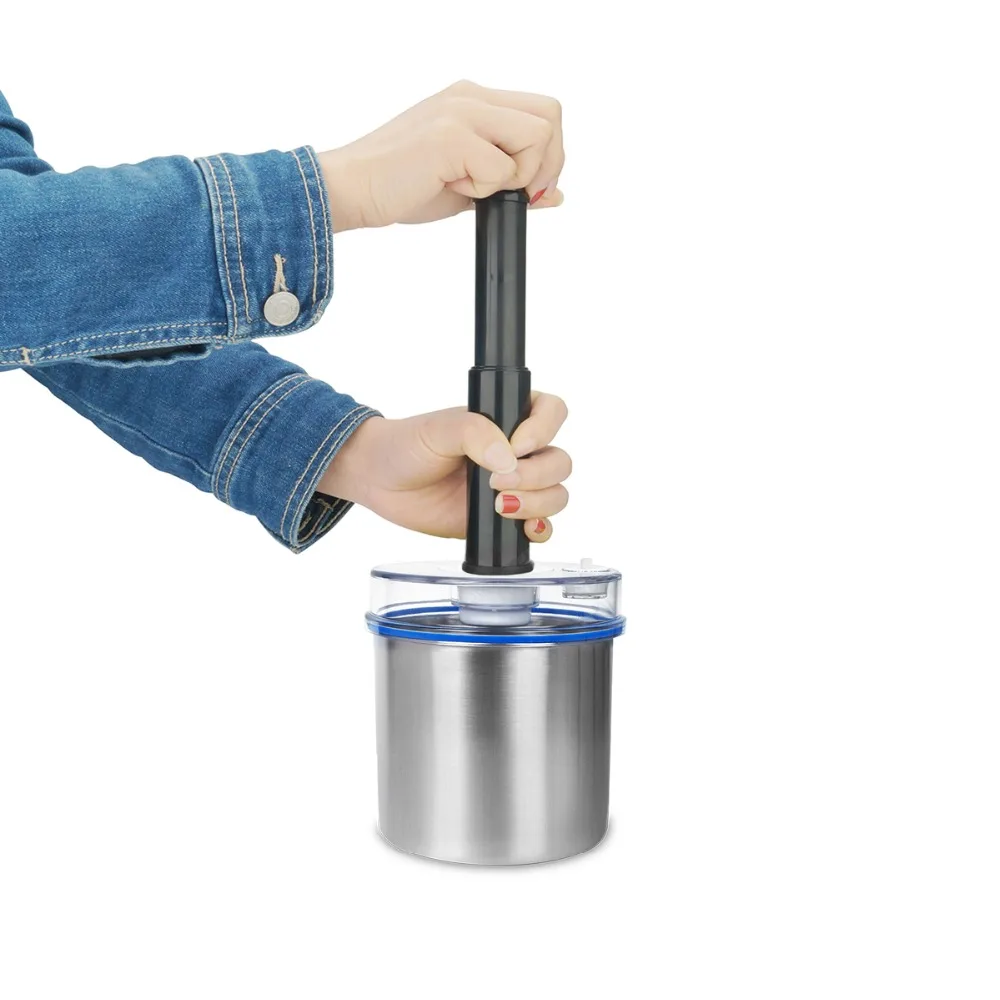 Laimeng Food Grade Vacuum Canister For Sealer Packaging Machine Fresh Stainless Set 1300ML+1000ML+700ML S165R | Бытовая техника