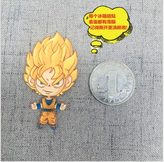 Милый мультфильм dragonball серии магниты на холодильник высококачественная акриловая краска магниты на холодильник Dragon Ball Z фильм магниты на холодильник - Цвет: 15