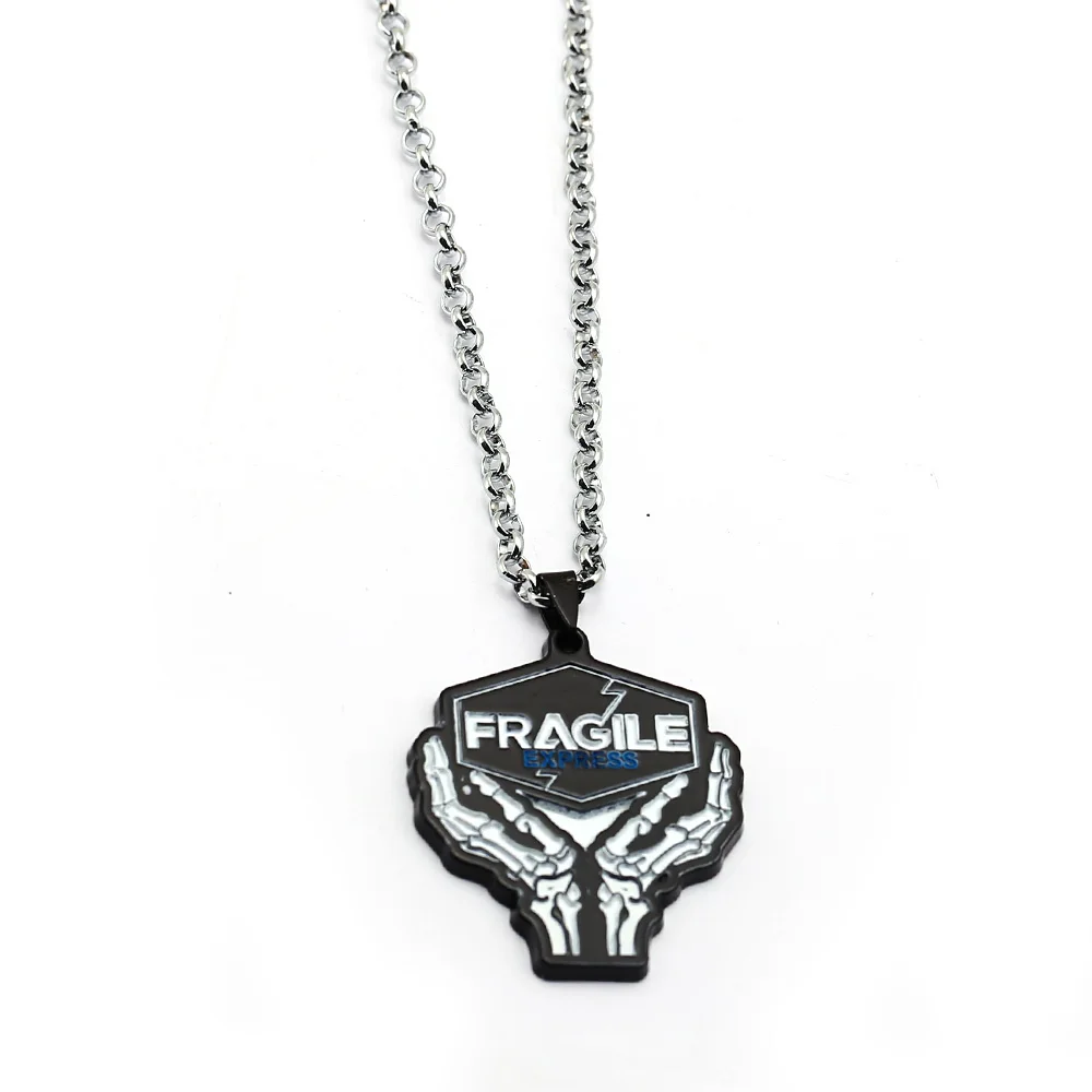 Женское черное металлическое ожерелье со свисающими бусинами цепное ювелирные