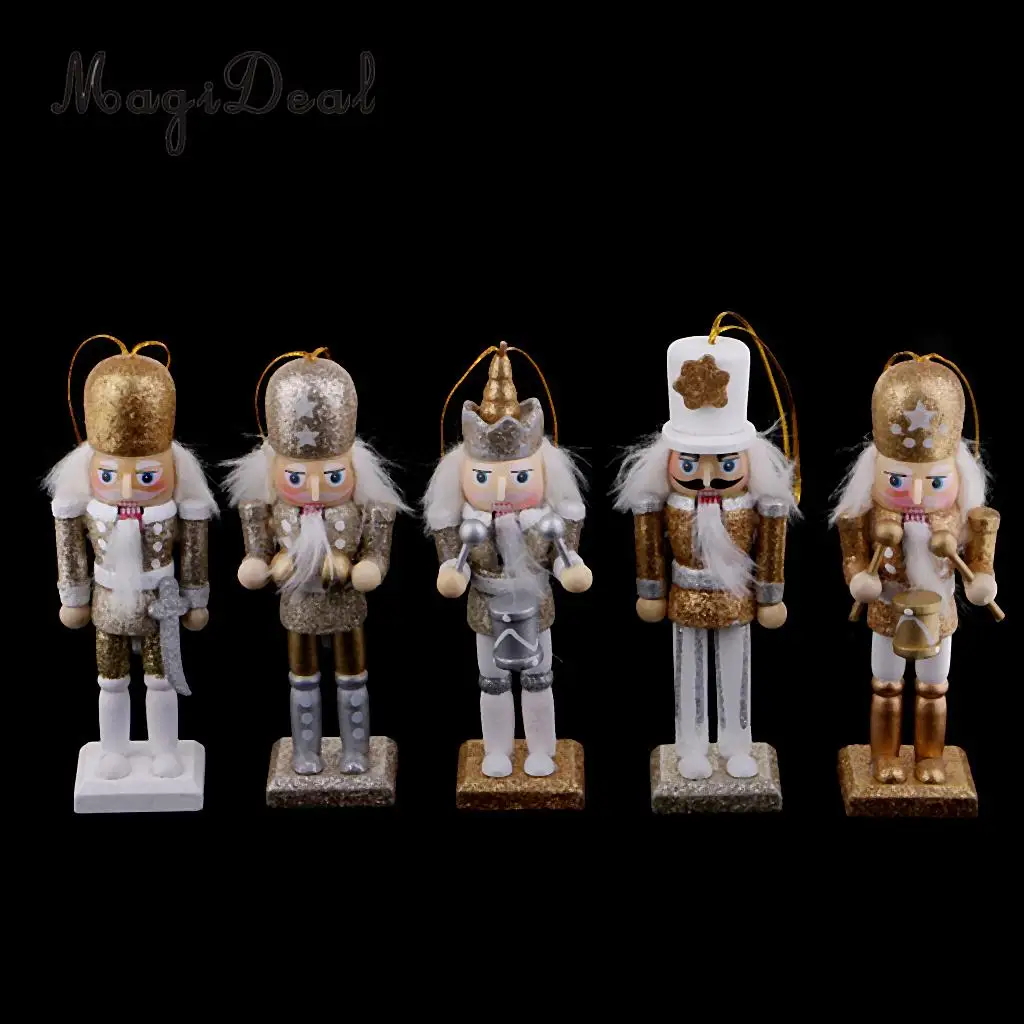 10 шт. 12 см деревянный Щелкунчик Solider фигурка модель марионетки кукла Ручная