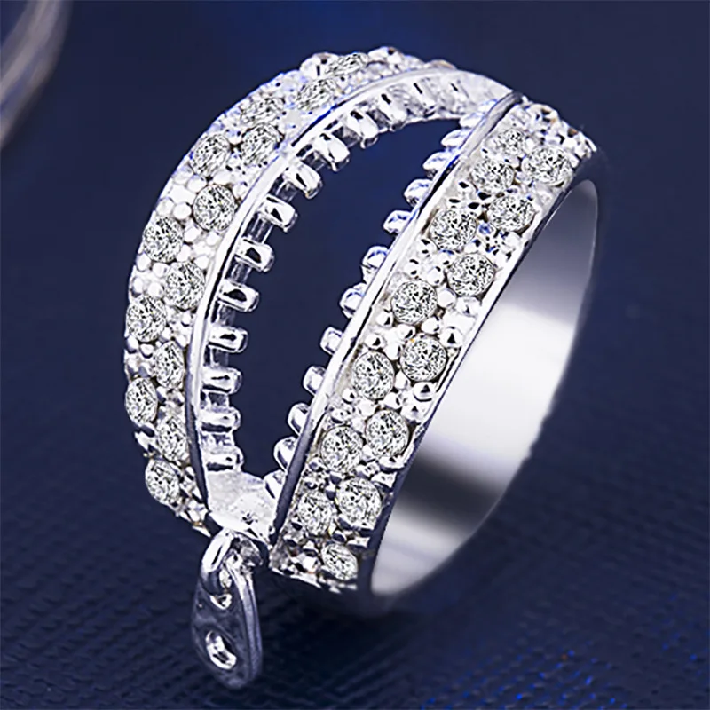 Новое поступление модные и преувеличений узором молния кольца для Для женщин