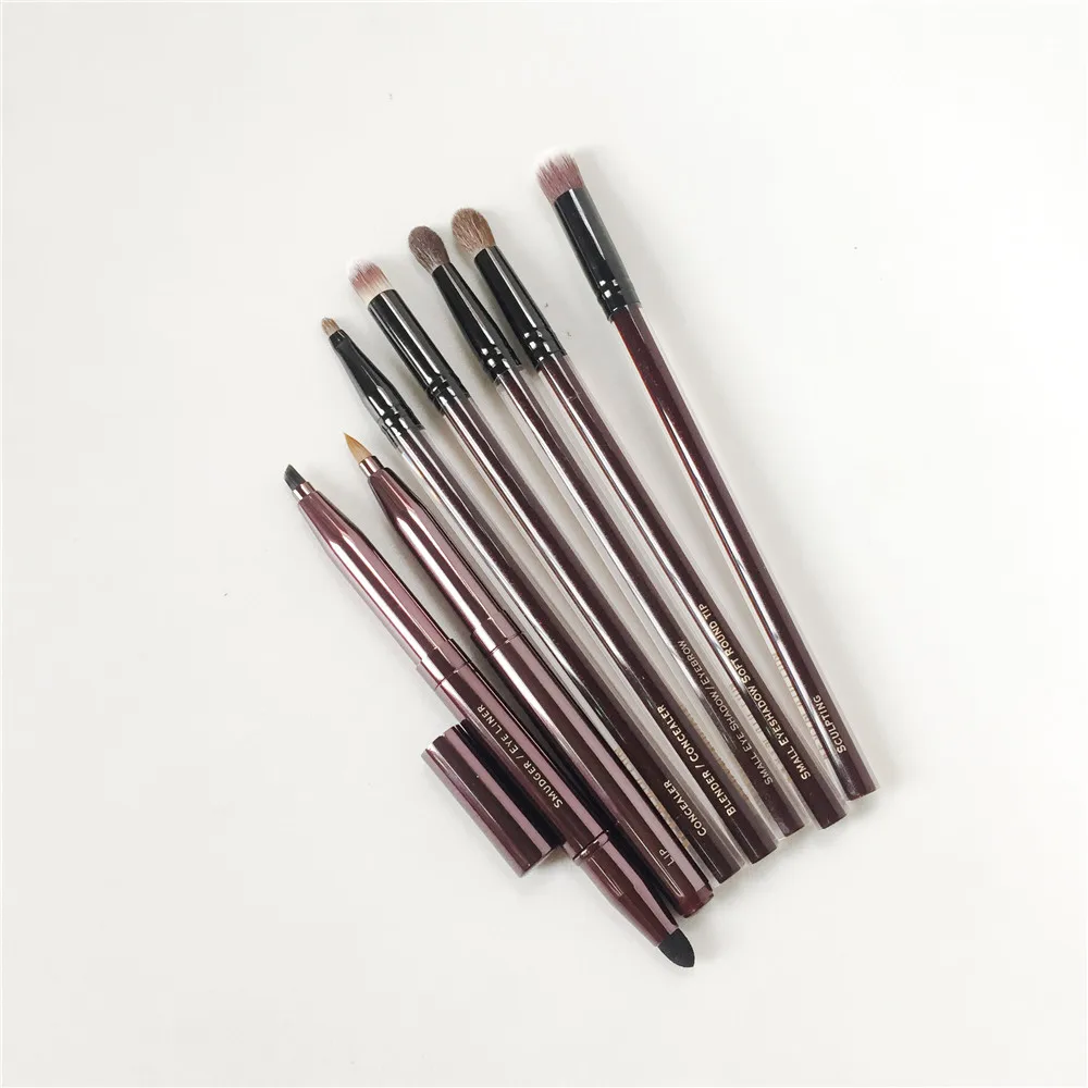 7-pieces Set KA-SERIES кисти для глаз, маленькие тени для век, брови, Круглый кончик, блендер, консилер, скульптурный карандаш для губ, красота, подводка для глаз, Кисть для макияжа, блендер - Handle Color: 7-pieces Set