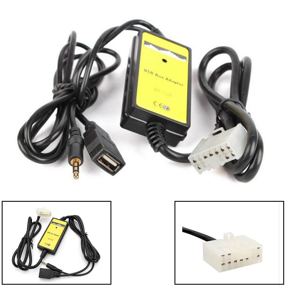 Профессиональный Автомобильный USB Aux-in адаптер mp3-плеер радио интерфейс для T/oyota