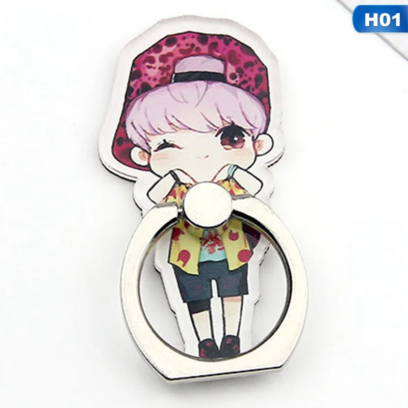 PA2930H01 1 шт. милый мультфильм EXO акриловый держатель телефона модный брелок аксессуары для телефона милые мальчики в форме подвески для Iphone Xiaomi huawei - Цвет: PA2930H01