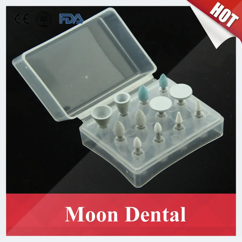 

New 4 pcs Stones RA + 8 pcs Silicon RA Dental Composite Finishing and Polishing Burs Grinding Drills