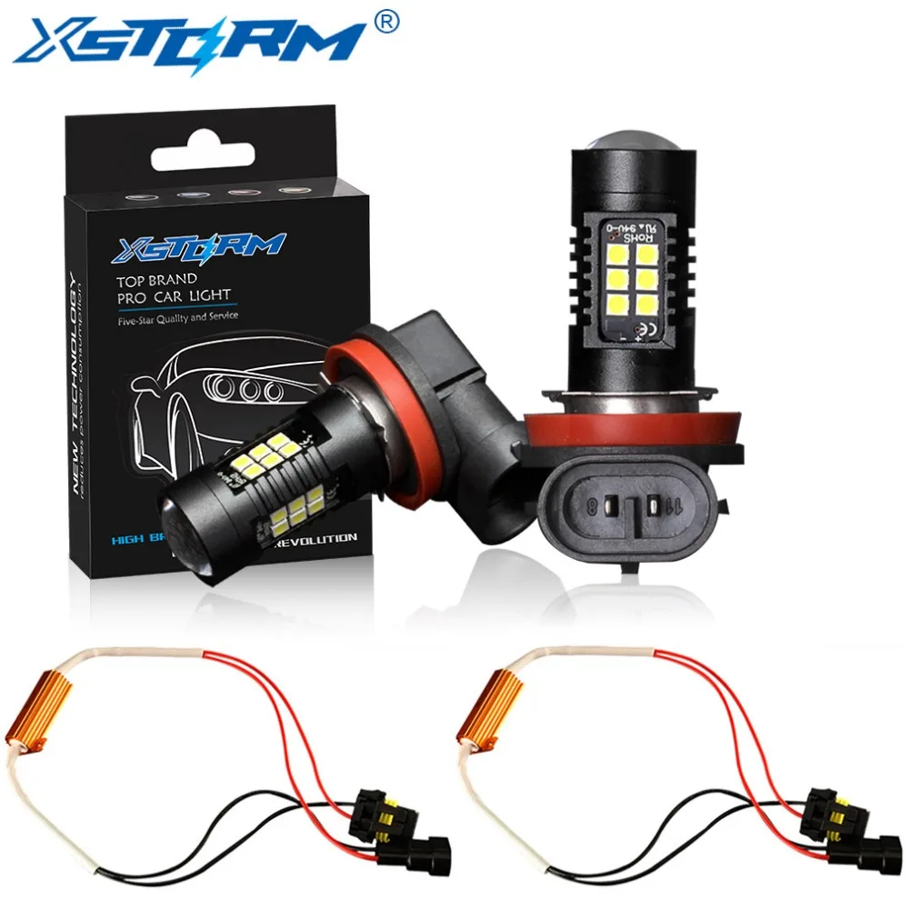 2 шт. H8 H11 светодиодные лампы HB4 Led 9006 HB3 9005 Противотуманные фары Canbus без ошибок 1200LM