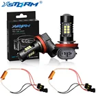 Светодиодные лампы Canbus H8 H11, противотуманные фары HB4 Led 9006 HB3 9005, 6000 лм, К, 12 В, белые автомобильные ходовые огни, 2 шт.